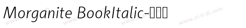 Morganite BookItalic字体转换